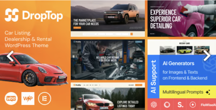 Drop-Top - Car Listing, Dealership & Rental WordPress Theme