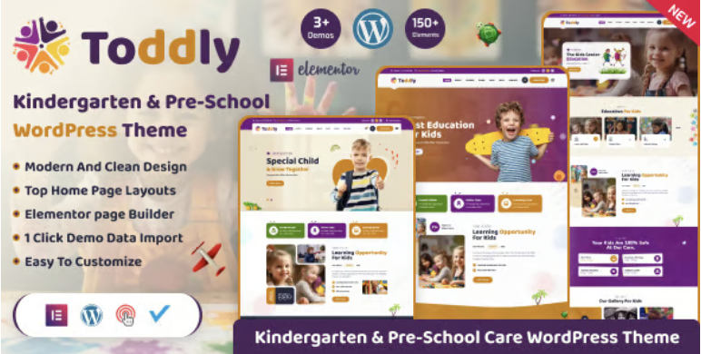 Toddly - Kids & Kindergarten WordPress Theme 2 Toddly - Kids & Kindergarten WordPress Theme