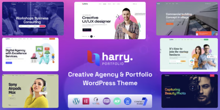 Harry - Creative Agency & Portfolio WordPress Theme