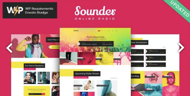 Sounder | Online Internet Radio Station WordPress Theme