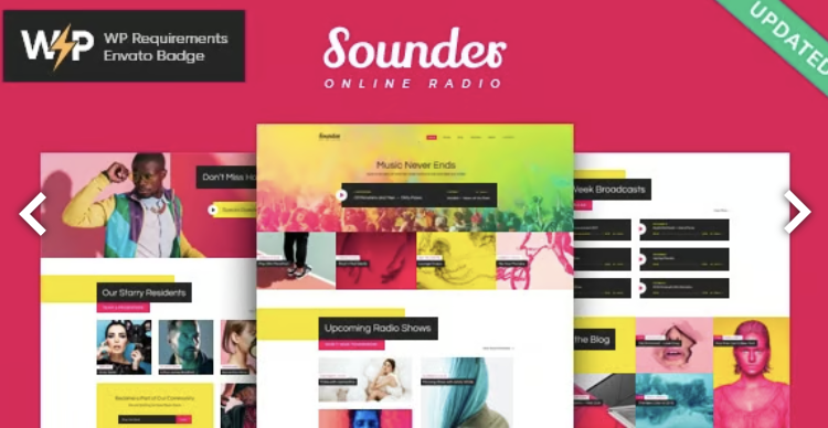 Sounder | Online Internet Radio Station WordPress Theme