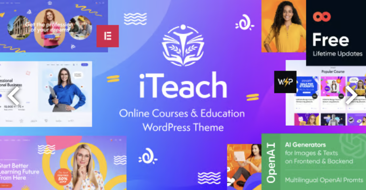 iTeach - Teaching & Classes Education WordPress Theme