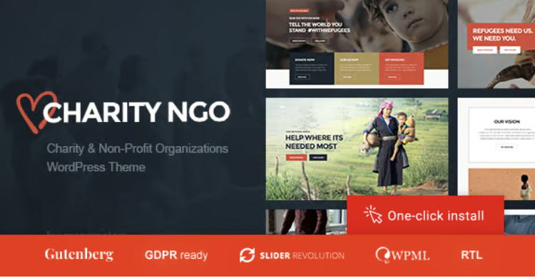Charity NGO - Donation & Nonprofit Organization WordPress Theme