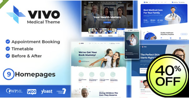 Vivo - Health & Medical WordPress Theme