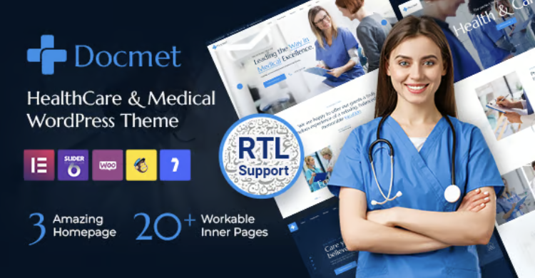 Docmet - HealthCare and Medical WordPress Theme