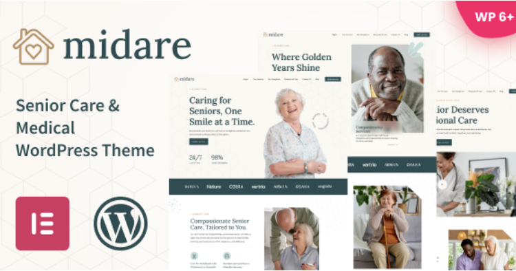 Midare - Senior Care & Medical WordPress Theme