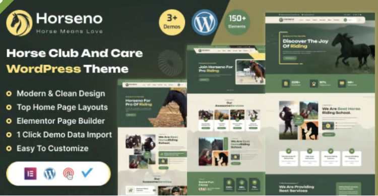 Horseno - Horse Club & Riding Sports WordPress Theme