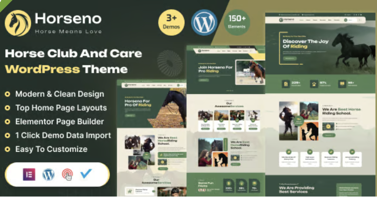 Horseno - Horse Club & Riding Sports WordPress Theme