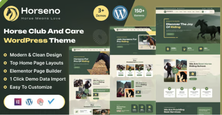 Horseno - Horse Club & Riding Sports WordPress Theme