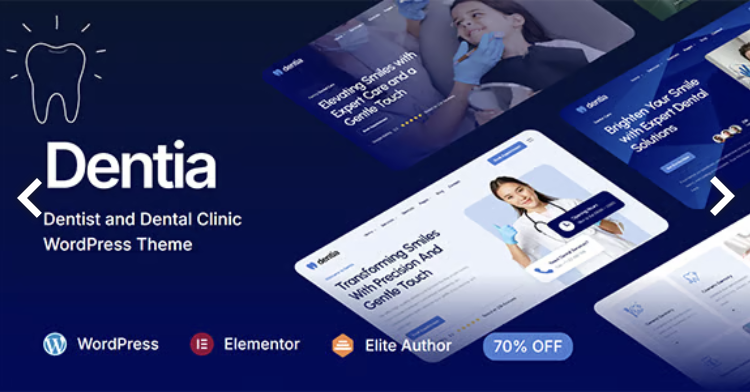 Dentia - Dentist & Dental Clinic WordPress Theme