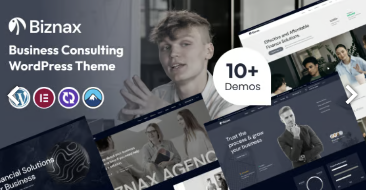 Biznax - Business Consulting WordPress Theme