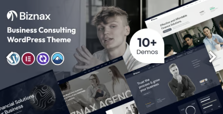 Biznax - Business Consulting WordPress Theme