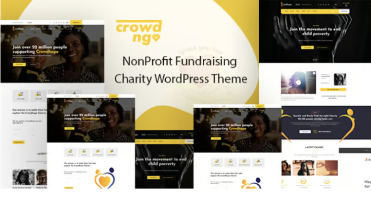 Crowdngo – Fundraising Charity WordPress Theme