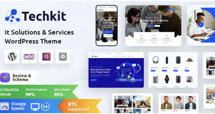 Techkit – Technology & IT Solutions WordPress Theme