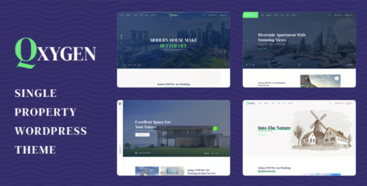 Qxygen - Single Property WordPress Theme