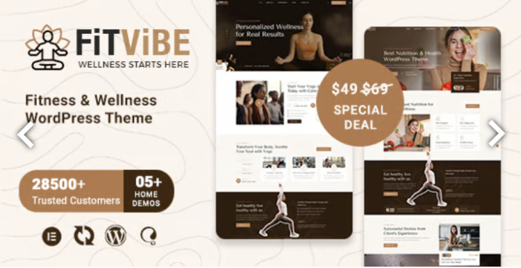 Fitvibe – Fitness & Wellness WordPress Theme
