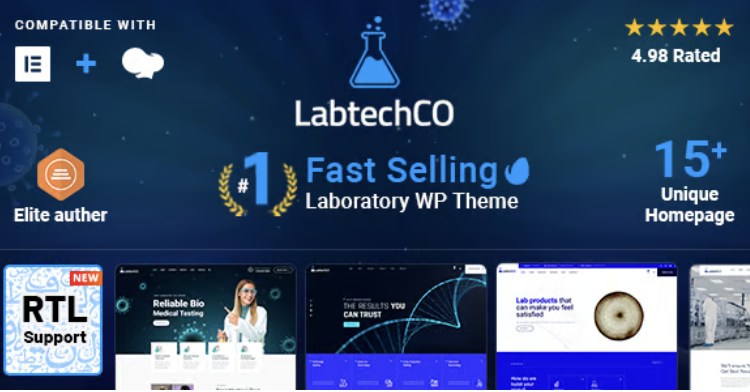 LabtechCO | Laboratory & Science Research WordPress Theme