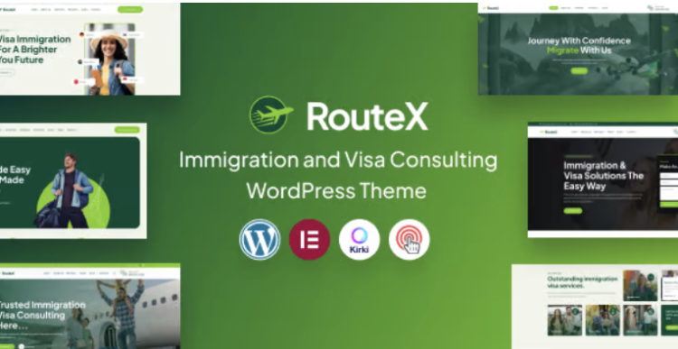 RouteX - Immigration and Visa Consulting WordPress Theme