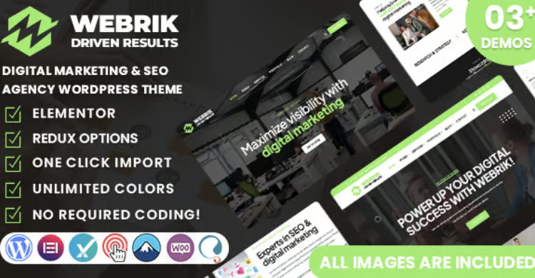 Webrik - Digital Marketing & SEO Agency WordPress Theme