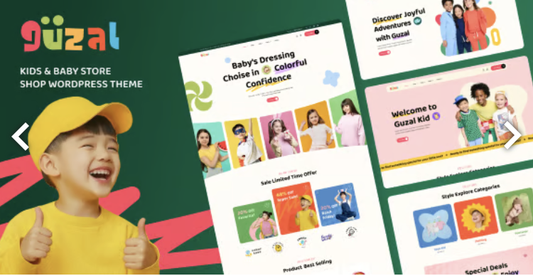 Guzal - Kids & Baby Store  Shop WordPress Theme