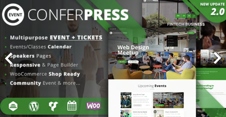ConferPress - Multipurpose Event Tickets WordPress Theme
