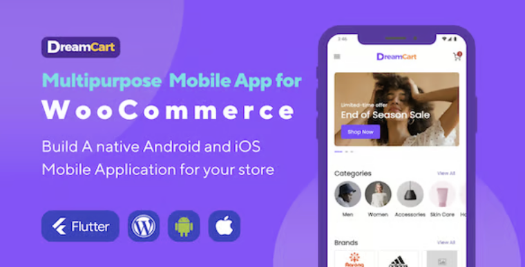 DreamCart - Flutter Mobile App for WooCommerce 2 DreamCart - Flutter Mobile App for WooCommerce