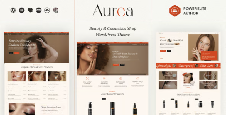 Aurea - Beauty Cosmetic WordPress Theme 2 Aurea - Beauty Cosmetic WordPress Theme