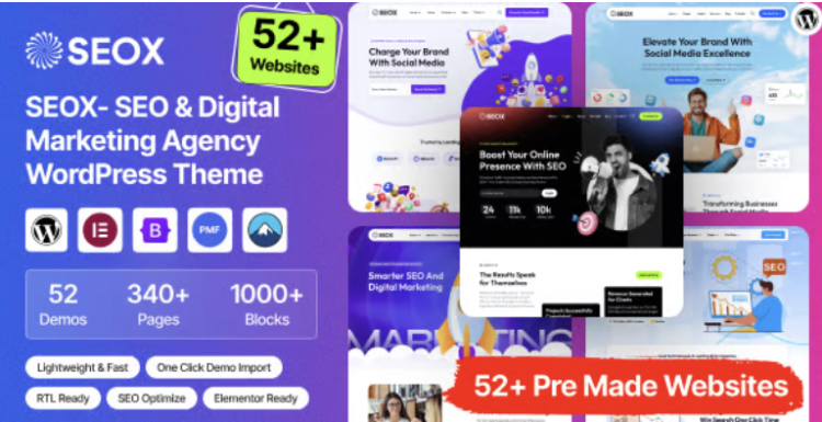 SEOX - SEO & Digital Marketing Agency WordPress Theme