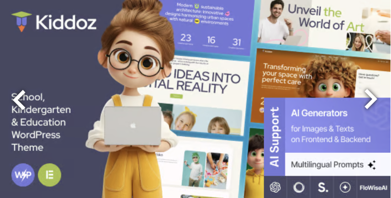Kiddoz - School, Kindergarten & Education WordPress Theme 2 Kiddoz - School, Kindergarten & Education WordPress Theme