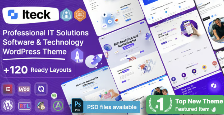 Iteck - Software & Technology Elementor WordPress Theme