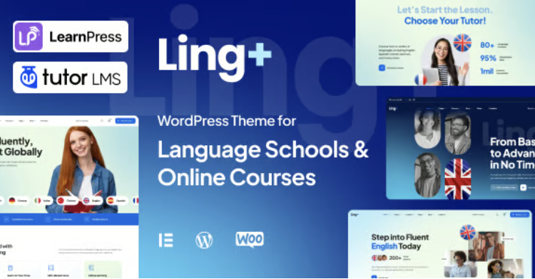LingPlus - Language School & Online Courses WordPress Theme