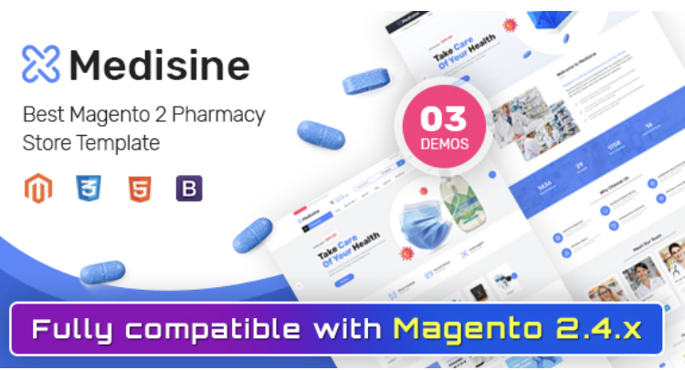 Medisine - Drug and Medical Store Magento 2 Theme