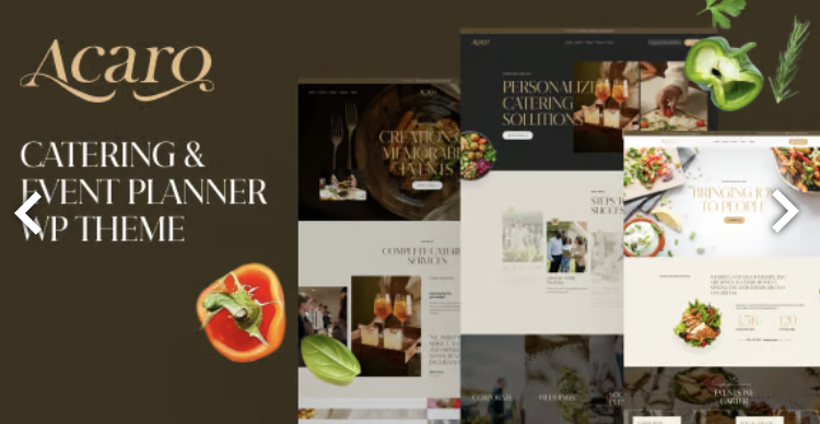 Acaro - Catering & Event Planner WP Theme