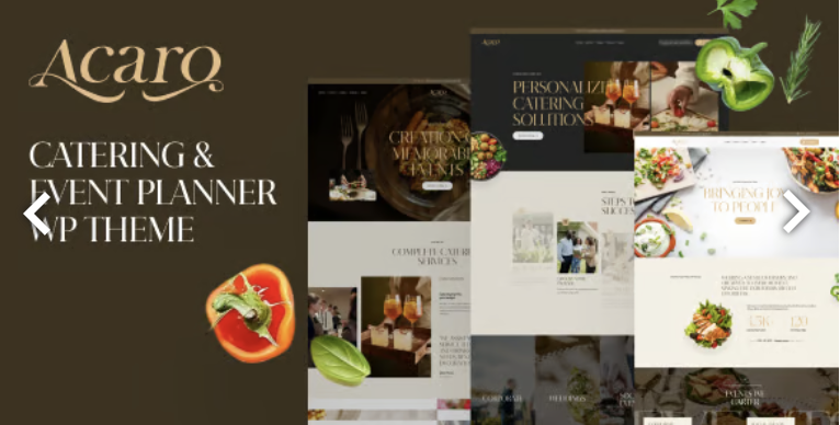 Acaro - Catering & Event Planner WP Theme 2 Acaro - Catering & Event Planner WP Theme