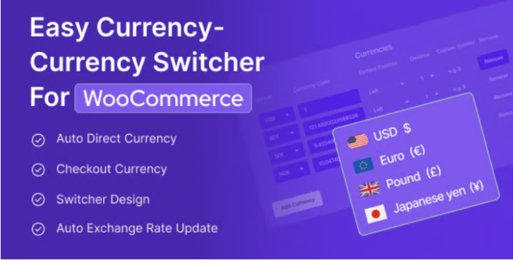Easy Currency Switcher – WooCommerce Multi-Currency Plugin