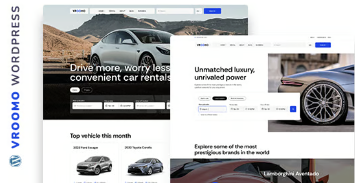 Vroomo – Car Rental & Listing WordPress Theme