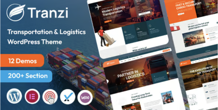 Tranzi - Transportation & Logistics WordPress Theme