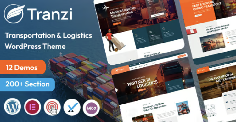 Tranzi - Transportation & Logistics WordPress Theme