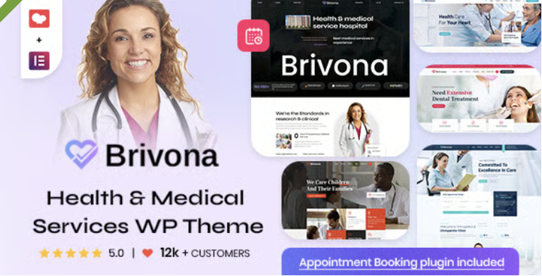 Brivona - Clinical Websites WordPress Theme with Appointments Booking 2 Brivona - Clinical Websites WordPress Theme with Appointments Booking