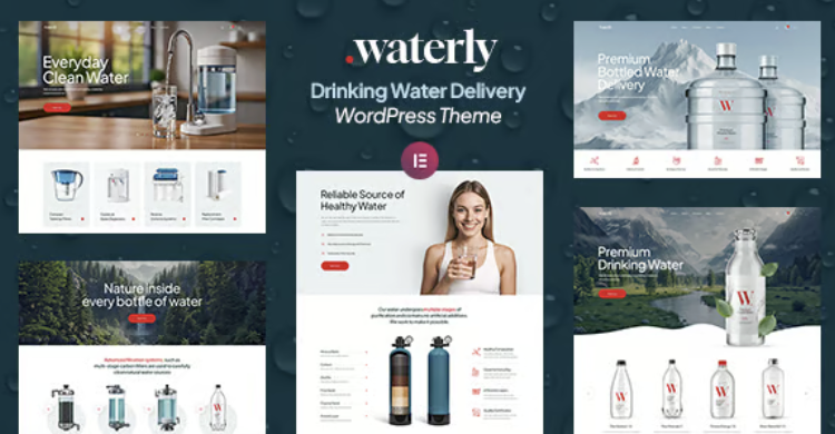 Waterly - Drinking Water Delivery WordPress Theme