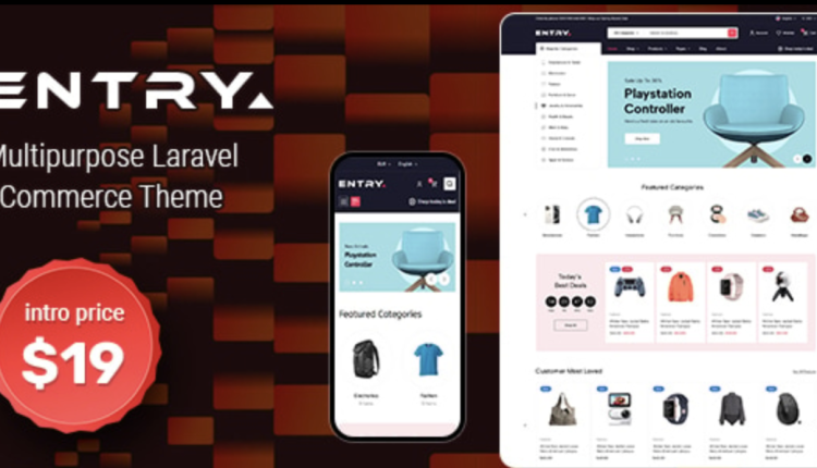 Entry – Multipurpose Laravel eCommerce Theme