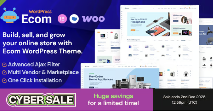 Ecom - Multipurpose WooCommerce WordPress Theme