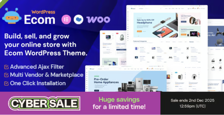 Ecom - Multipurpose WooCommerce WordPress Theme 2 Ecom - Multipurpose WooCommerce WordPress Theme