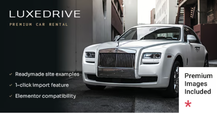 LuxeDrive - Limousine and Car Rental WordPress Theme