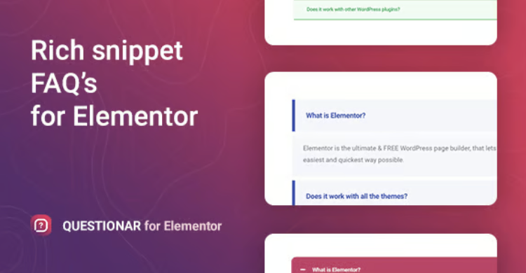 Questionar – FAQ Accordions for Elementor