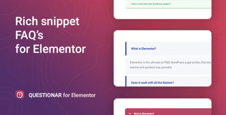 Questionar – FAQ Accordions for Elementor
