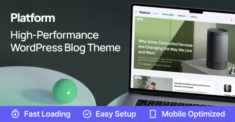 Platform - Modern High-Performance Blog WordPress Theme