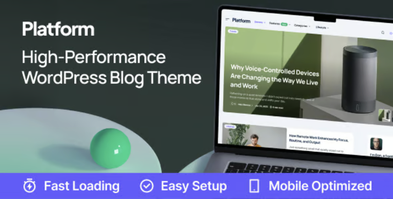 Platform - Modern High-Performance Blog WordPress Theme 2 Platform - Modern High-Performance Blog WordPress Theme