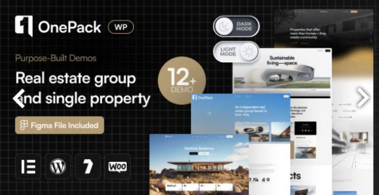 OnePack - Real Estate & Property Construction WordPress Theme