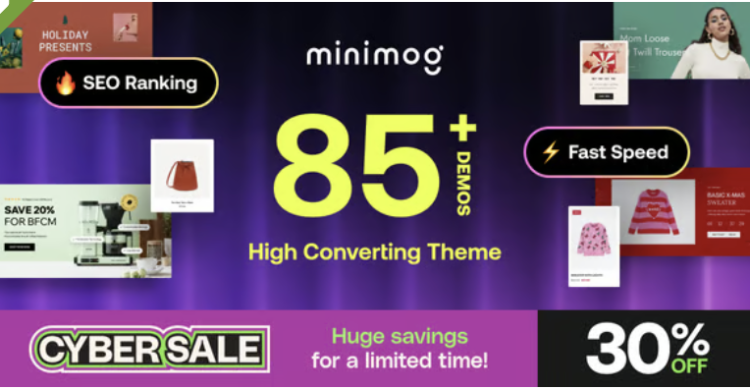 Minimog - Next-gen Multipurpose Shopify theme grade-A